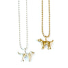 'Dog Charm Necklace' Silver or Gold