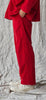 'Column Pant' Red Velvet