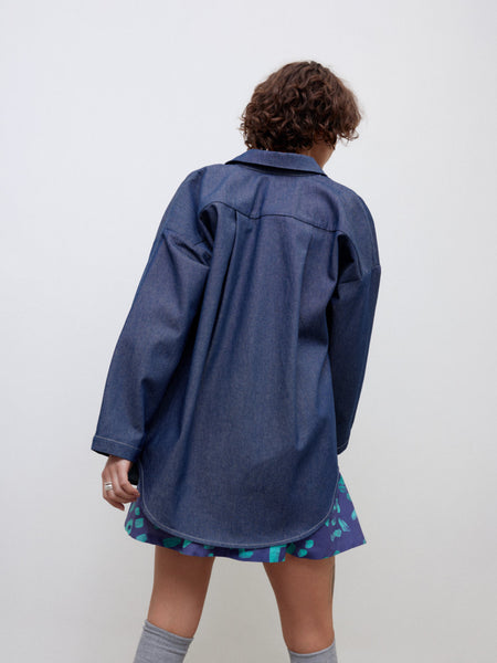 'Torra Shirt/Jacket' Dark Denim