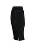 'Jacky Straight Skirt' Black/Grey