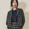 'Stevie Blazer' Black Plaid