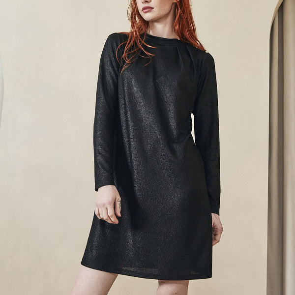 'Freya Dress' Black Shimmer