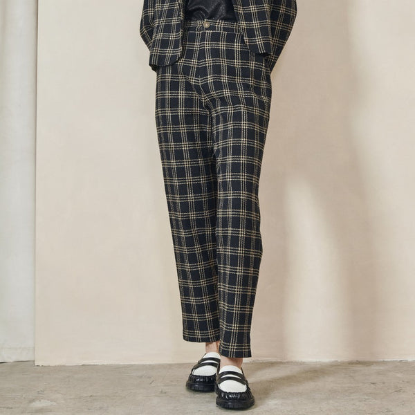 'Heuston Pant' Grey Check