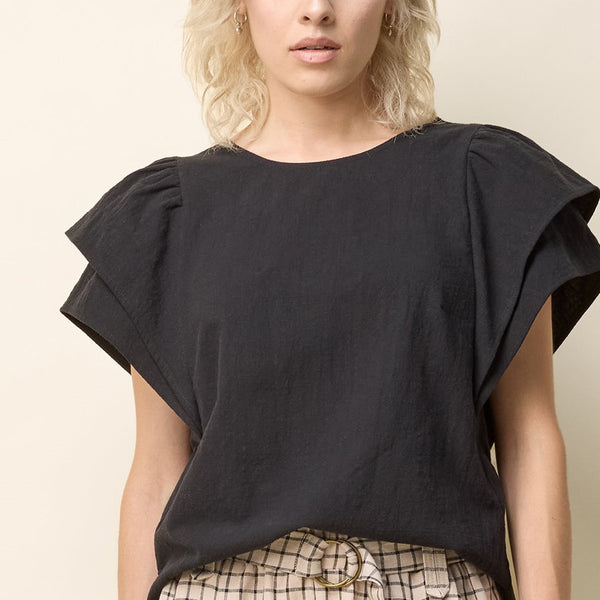 'Olena Blouse' Dove or Black