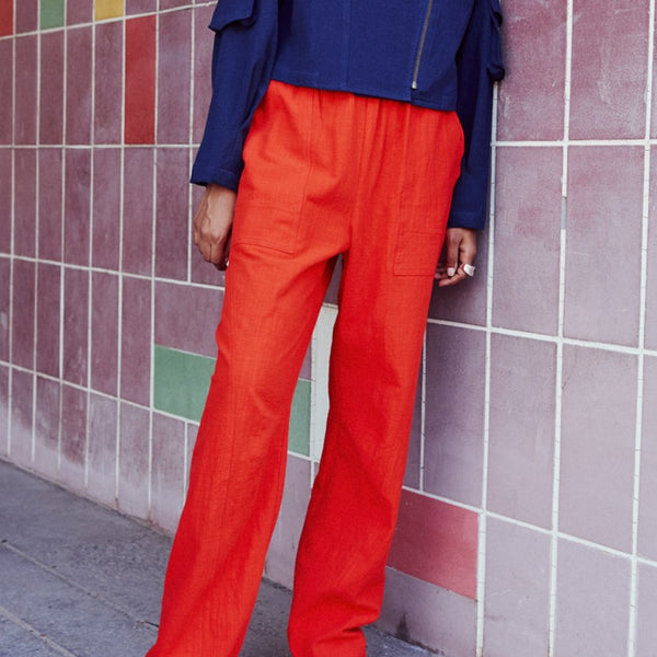 'Bloom Pant' Vermillion